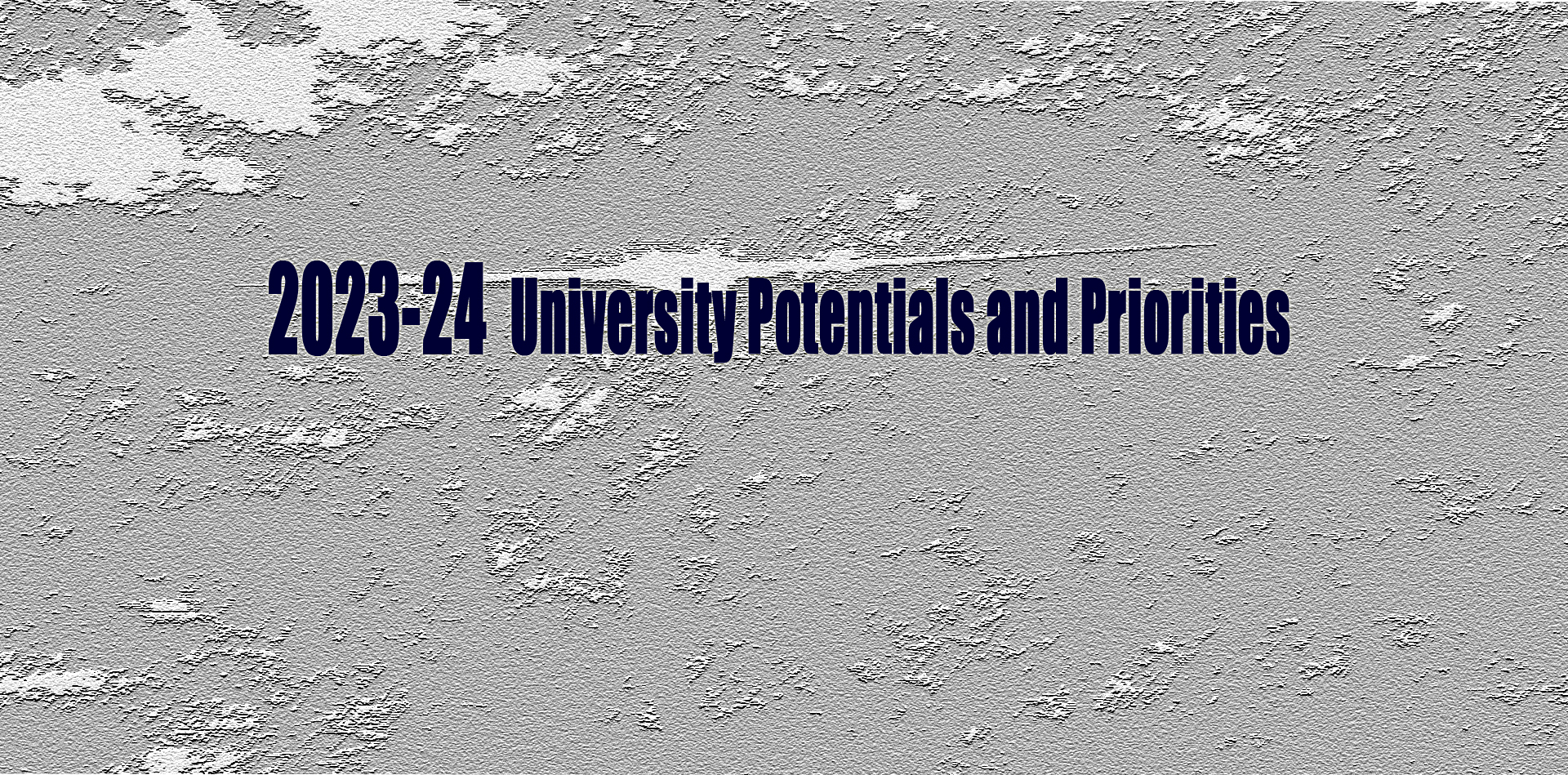 2023-24UniversityPotentials&Priorities